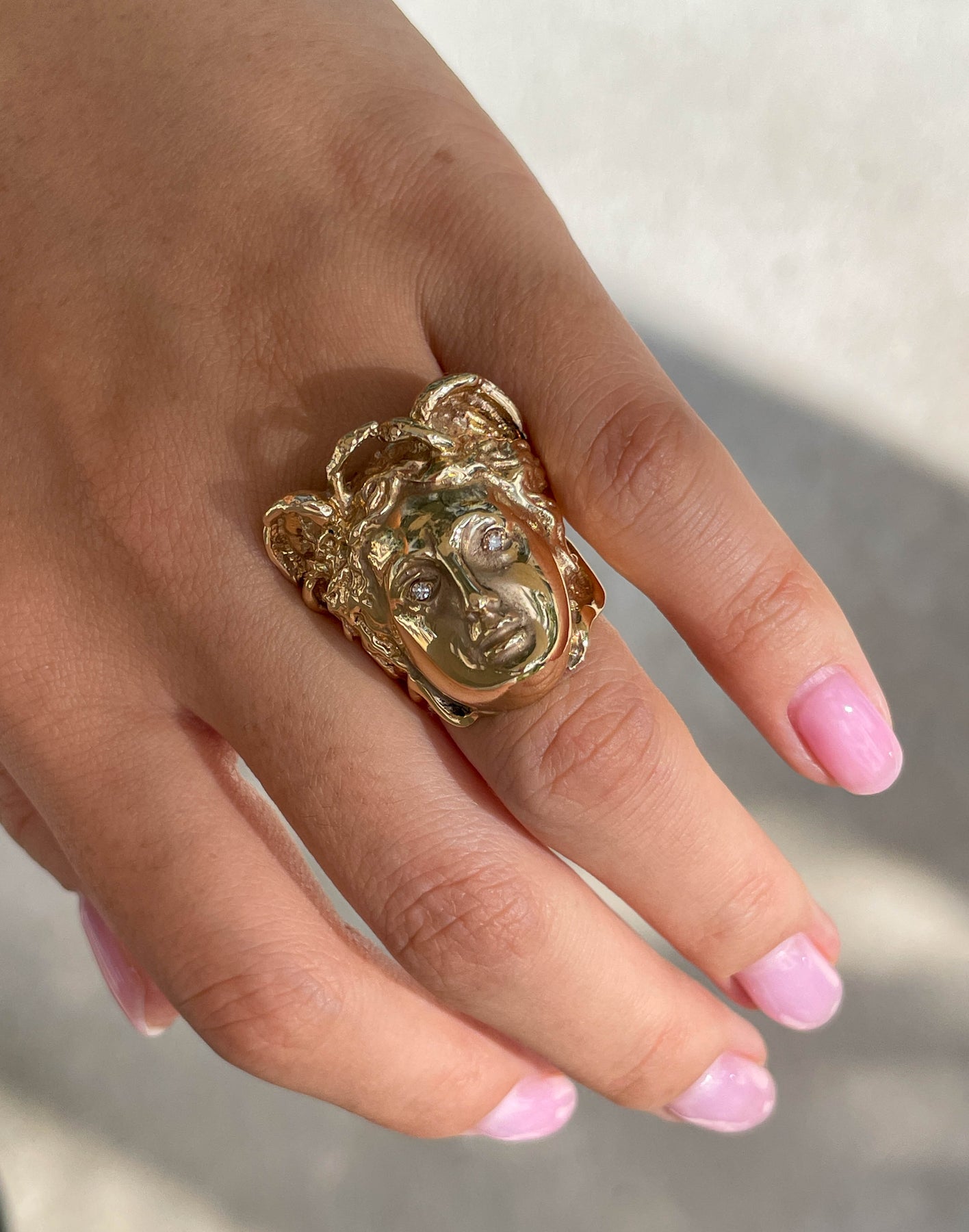 Versace Ring with diamonds 3D model 3D printable | CGTrader